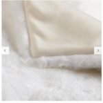 Faux Fur White Throws - Image 2