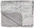 Faux Fur Grey Throws