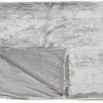 Faux Fur Grey Throws